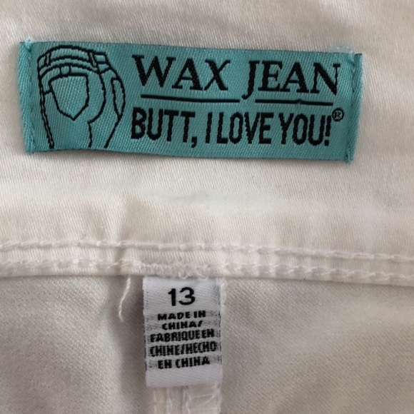 WAX Jeans Paint splatter white Jeans. Butt I love you Abstract High Waist. PRIDE - Picture 3 of 15